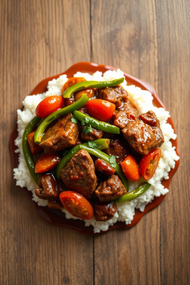 tender slow cooked beef dish