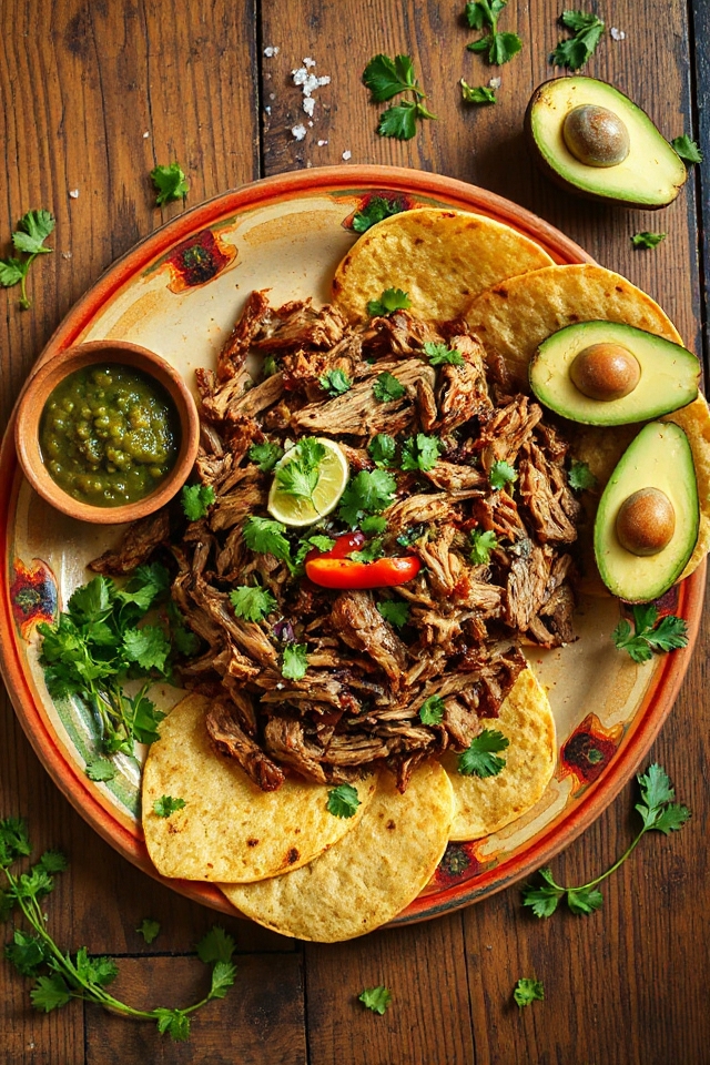 tender slow cooked carnitas tacos